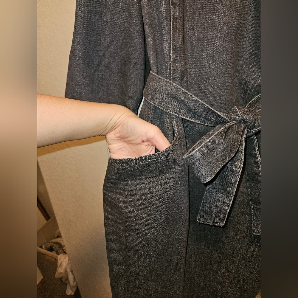 Universal Thread Denim Wrap Dress - image 7
